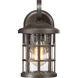 Crusade 1 Light 11 inch Palladian Bronze Outdoor Wall Lantern