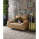 Paget Camel Leather Glider Lounge Chair