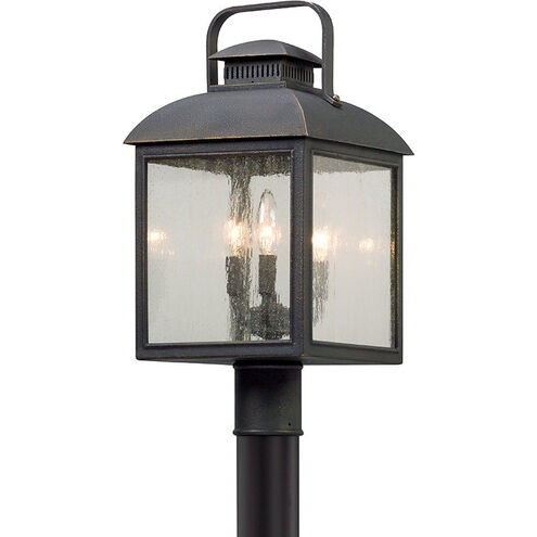 Chamberlain 3 Light 20 inch Vintage Bronze Post Lantern