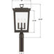 Belmont 3 Light 22.25 inch Twilight Bronze Outdoor Post