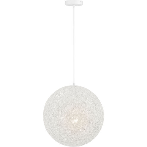 George Kovacs Entwined 1 Light 16 inch Matte White Pendant Ceiling Light P5570-44B - Open Box