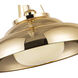 Palmetto Pendant Ceiling Light in Polished Brass