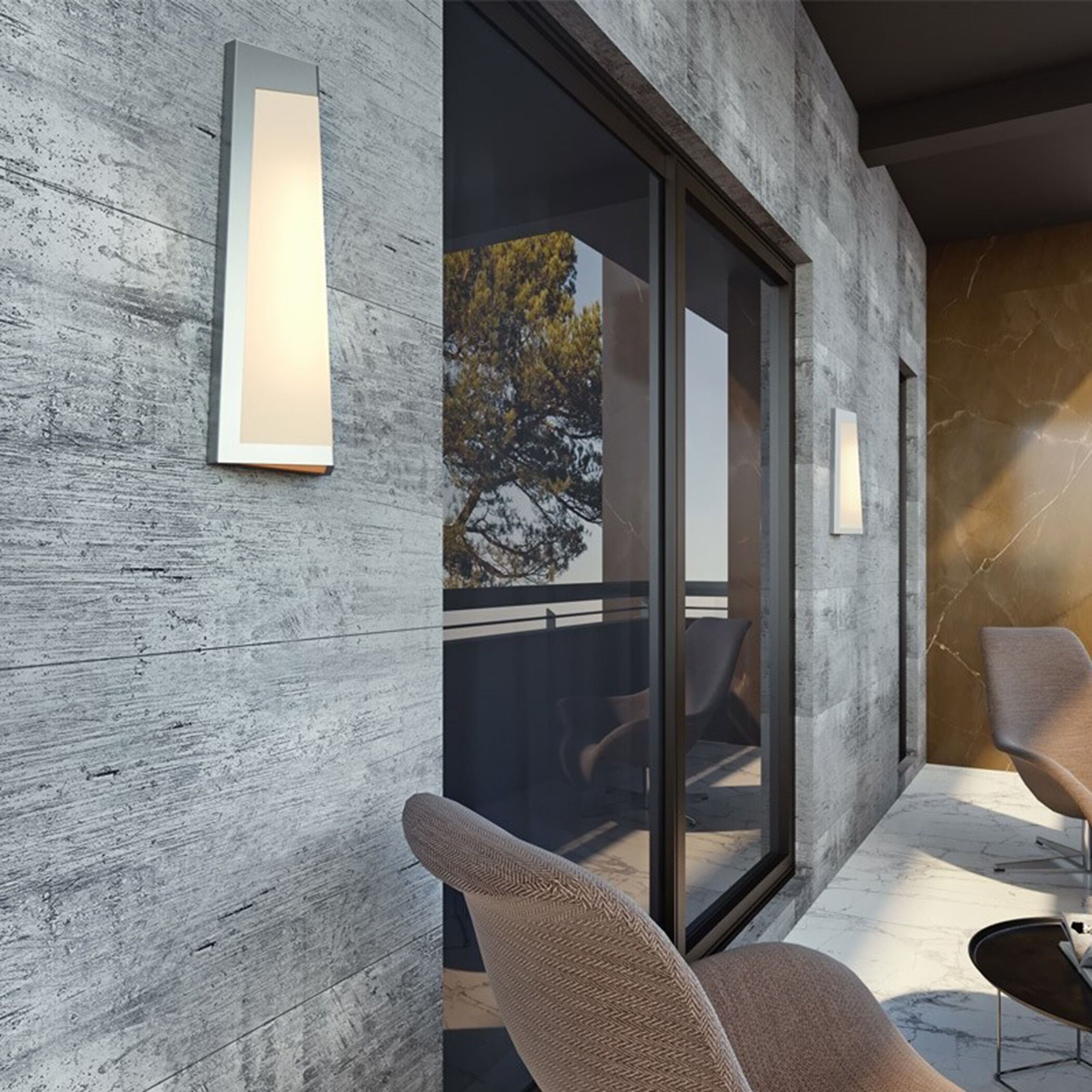 Pasadena Outdoor Sconce in Textured Grey