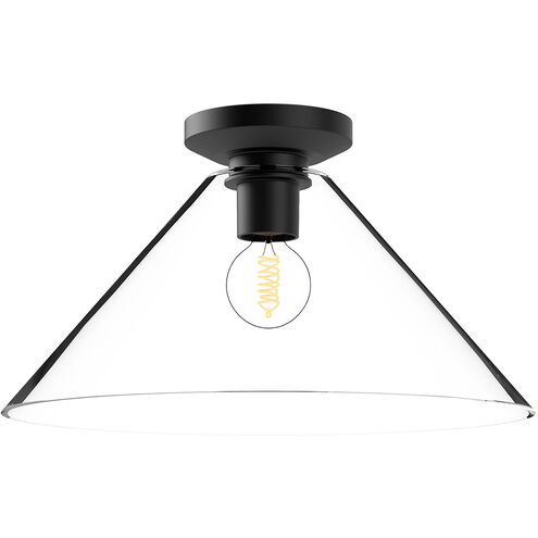 Alora Mood Salem 1 Light 14.13 inch Matte Black Flush Mount Ceiling Light