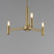 Emana 3 Light 16.25 inch Natural Aged Brass Chandelier Ceiling Light