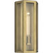 Berens 1 Light 16 inch Natural Brass Outdoor Wall Light