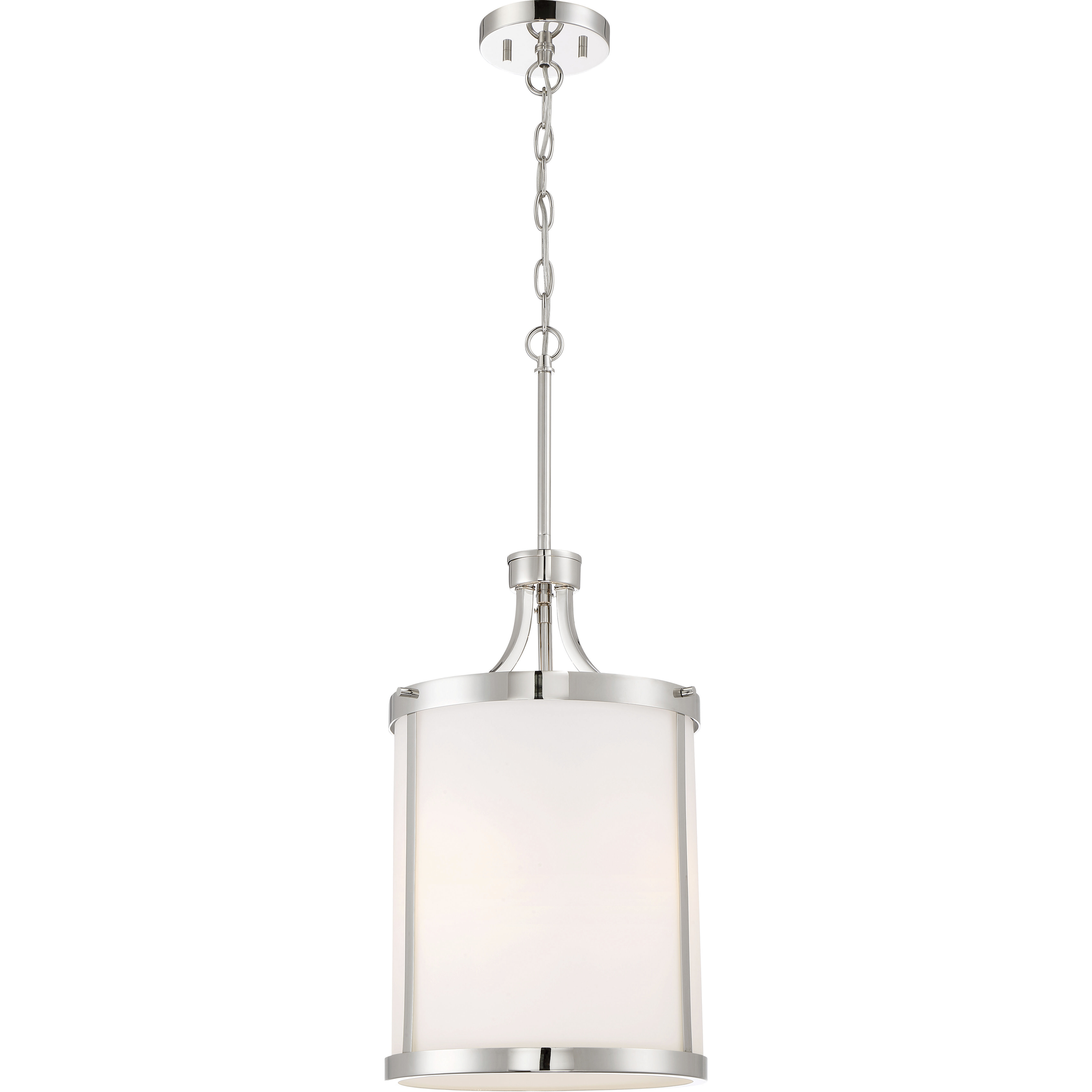 Denver 3 Light 11.63 inch Polished Nickel Pendant Ceiling Light
