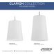 Clarion 1 Light 10.5 inch Polished Nickel Pendant Ceiling Light