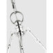 Chapman & Myers Clovis LED 28 inch Polished Nickel and Natural Wicker Chandelier Ceiling Light, Medium