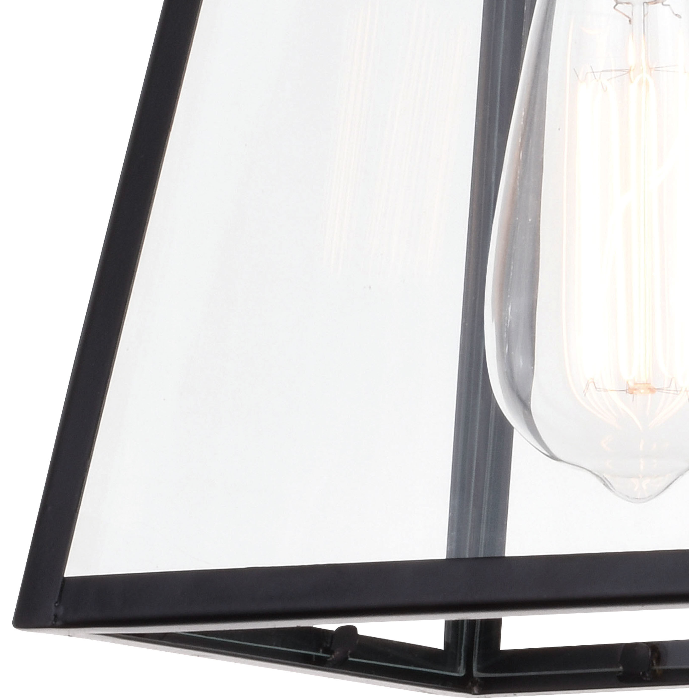 Grant LED 7 inch Black Mini Pendant Ceiling Light in Matte Black