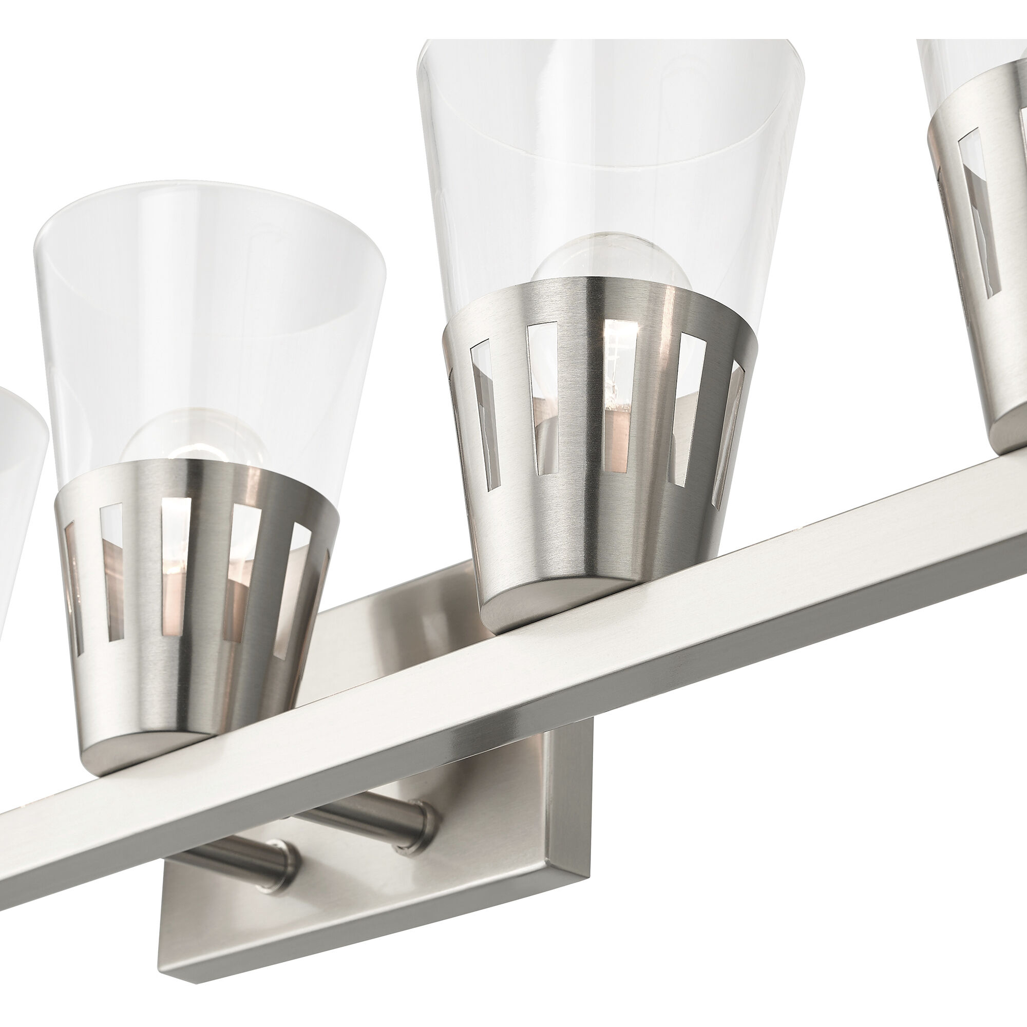 Bennington 5 Light 35.75 inch Brushed Nickel Large Vanity Sconce Wall Light