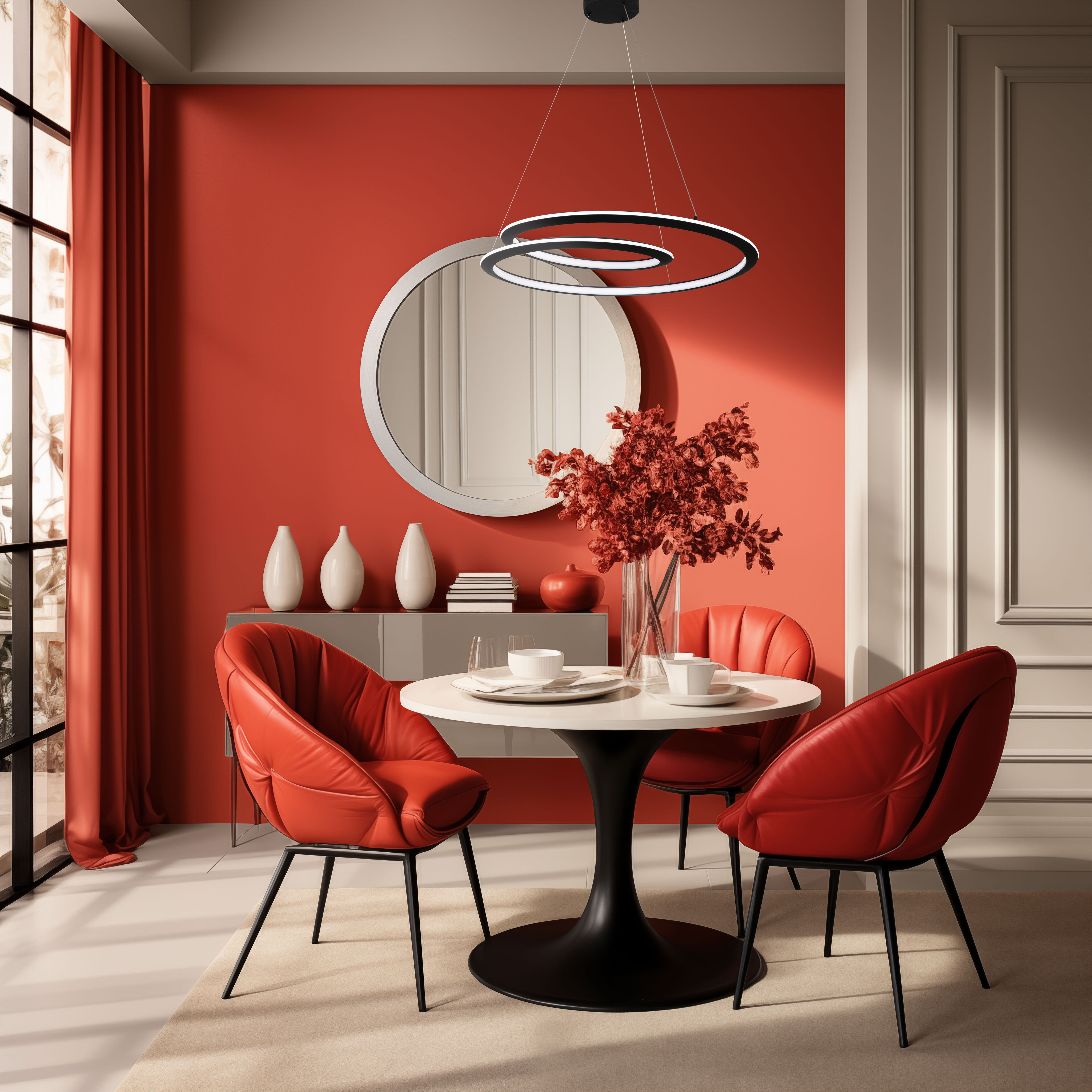 Infinite LED Sand Black Pendant Ceiling Light