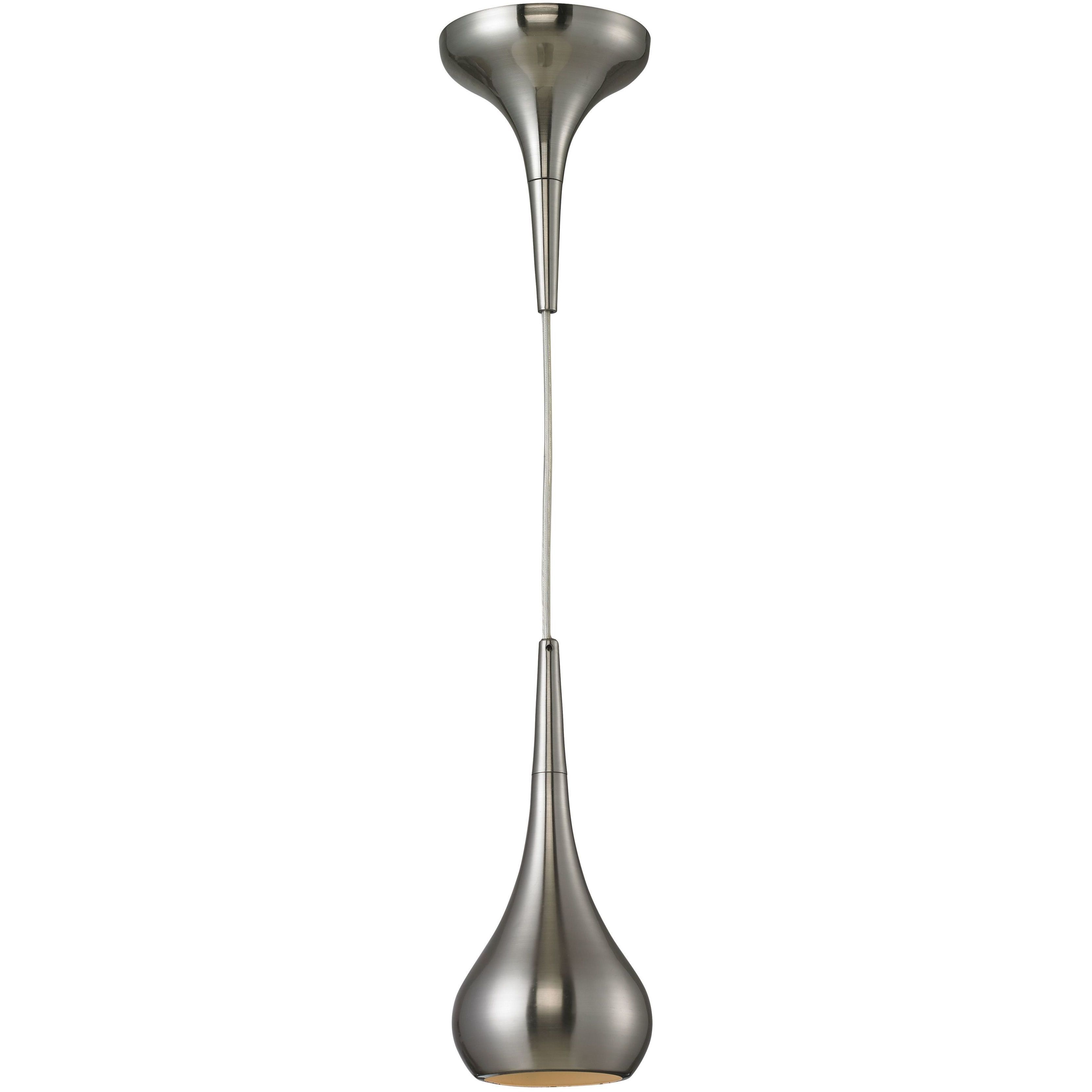 Lindsey 1 Light 4 inch Satin Nickel Mini Pendant Ceiling Light