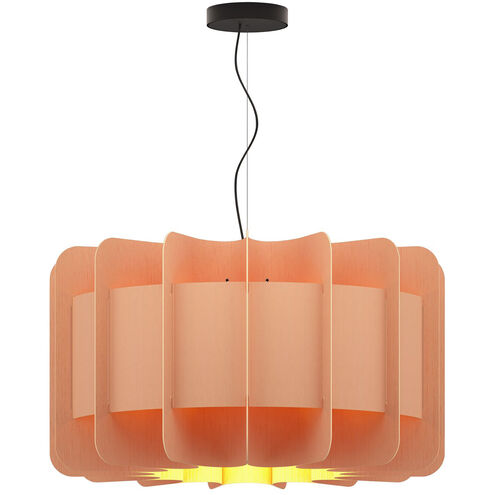 Clarissa 1 Light 29.8 inch Black/Rose Pendant Ceiling Light in Rose/Ash, 30 in