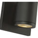 Nordic LED 4.63 inch Black Exterior Wall Light