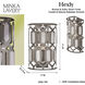 Hexly 1 Light 11 inch Bronze and Sultry Silver Wall Sconce Wall Light