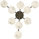 Selene 9 Light 30 inch Black Oxide Semi-flush Mount Ceiling Light