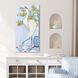 Crowned Crane Blue and Red and White and Yellow Wall Sculpture, The Studio