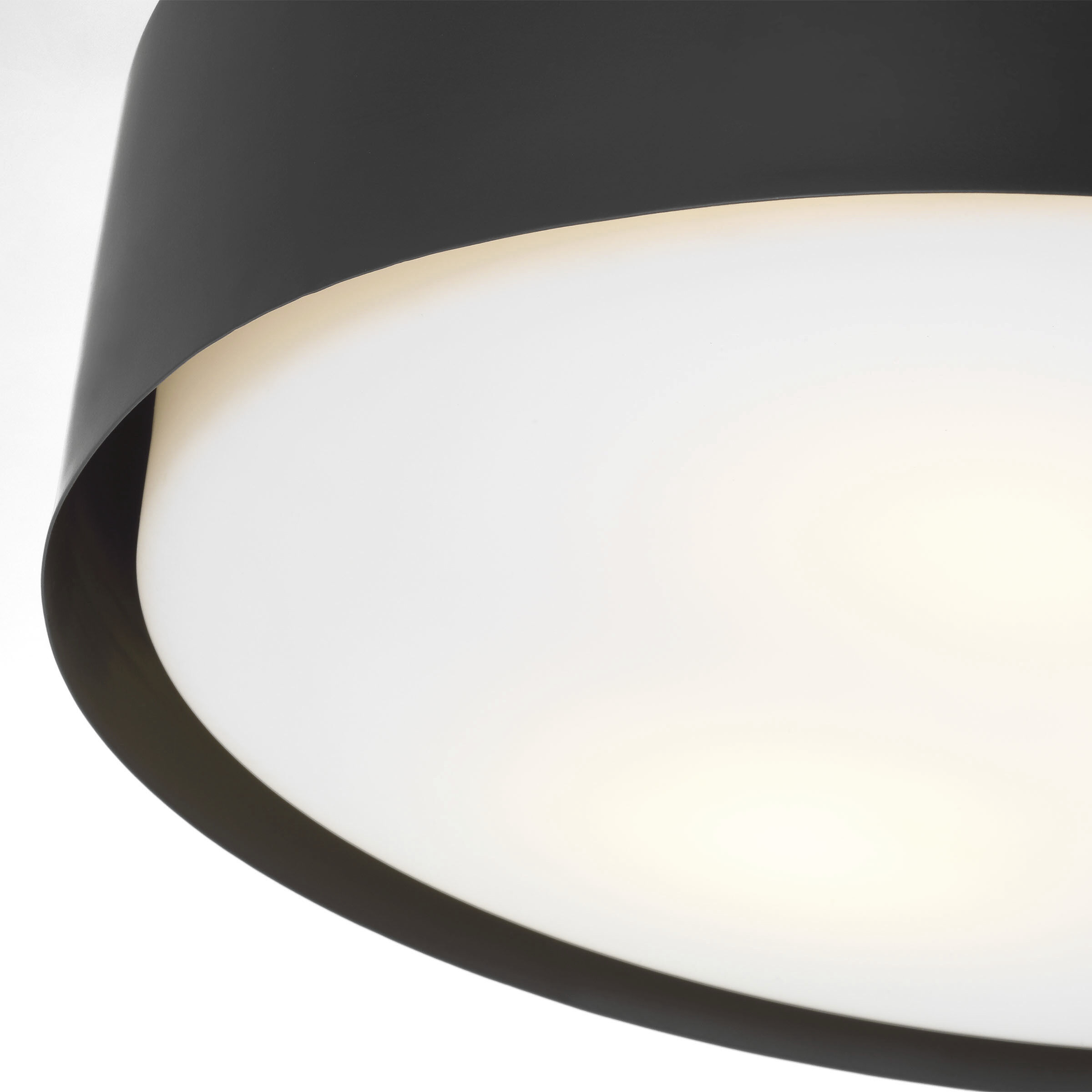 Drew & Jonathan Dartmore 3 Light 18 inch Midnight Black Flush Mount Ceiling Light, Large