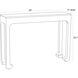 Ichigo 40 X 12 inch Ebony Console Table