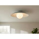 Olivia 1 Light 15.75 inch Matte Linen Flush Mount Ceiling Light