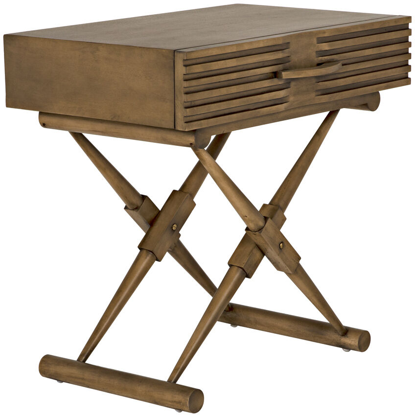 Zanta 28 X 28 inch Saddle Brown Side Table