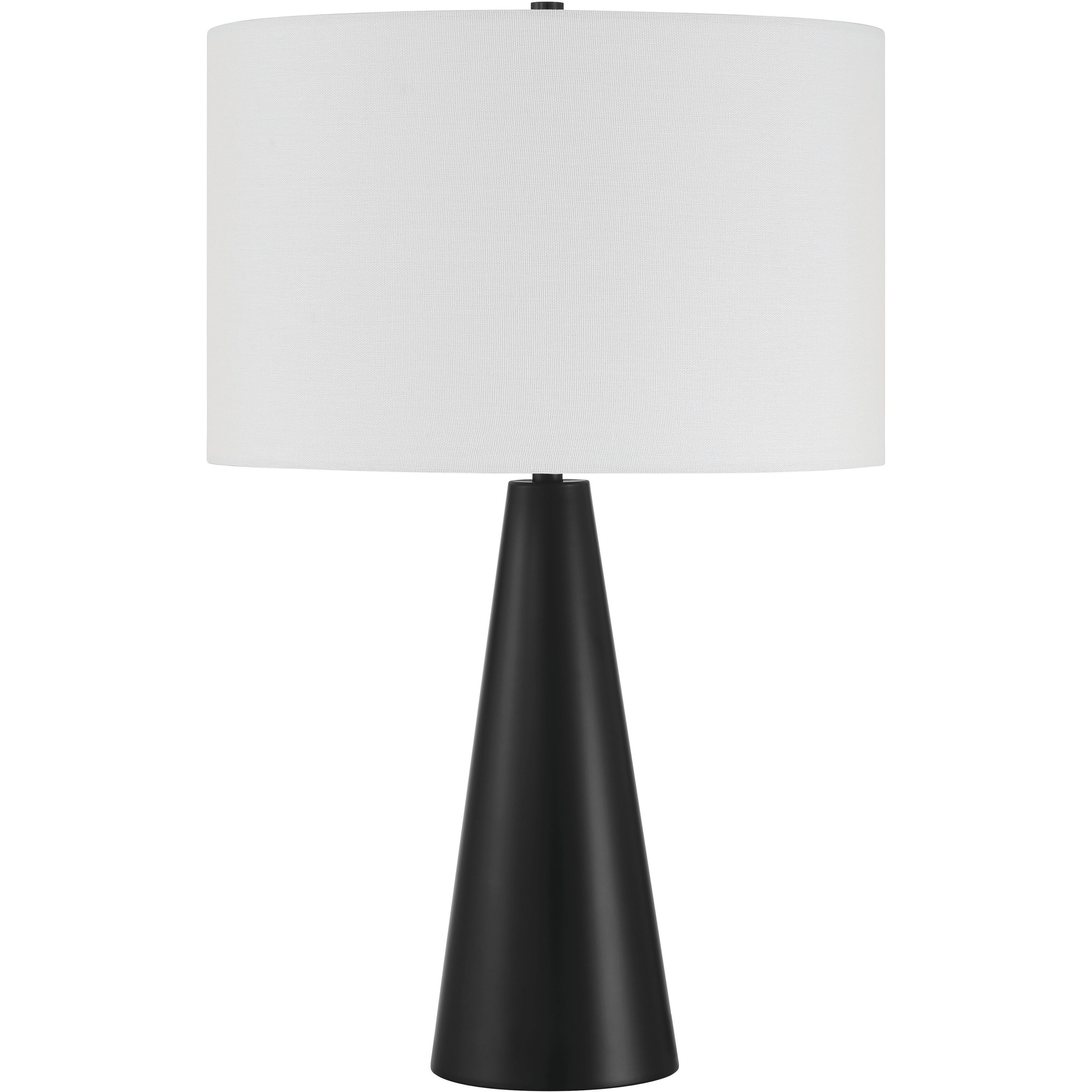 Keefer 25.39 inch Flat Black Table Lamp Portable Light