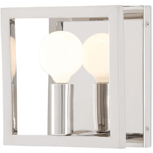 Quadrato 1 Light 6 inch Polished Nickel ADA Wall Sconce Wall Light