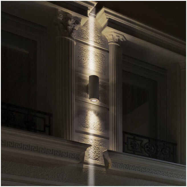 Tube Arch Sconce Wall Light in 2700K, Graphite