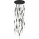 Dragonswatch LED Black Chandelier Ceiling Light