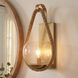 Ashe 1 Light 8.5 inch Warm Brass and Rope Wall Sconce Wall Light