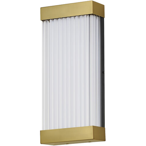 Acropolis LED 18 inch Natural Aged Brass Outdoor Wall Mount