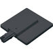 2-circuit 1 Light Black Live End Feed Ceiling Light, with Canopy
