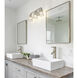 Lyna 3 Light 22 inch Brushed Nickel Vanity Wall Light
