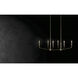 Madden 6 Light 17.75 inch Champagne Bronze Chandelier Linear Ceiling Light, Double