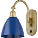 Ballston Plymouth Dome LED 8 inch Satin Gold Sconce Wall Light