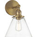 Barwell 1 Light 10 inch Oxidized Aged Brass Bath Vanity Light Wall Light
