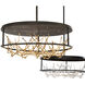 Aerie LED 31 inch Black and Silver Chandelier Ceiling Light