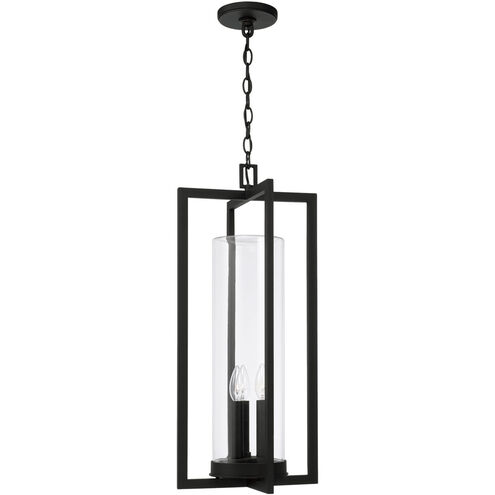 Kent 3 Light 12 inch Black Outdoor Hanging Lantern