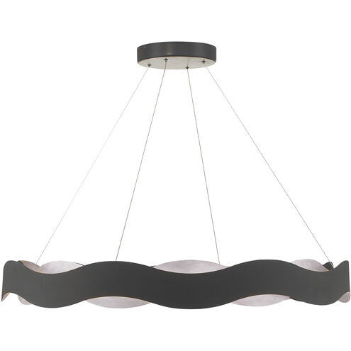 Vaughan LED 46 inch Silver and Black Chandelier Ceiling Light