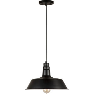 Dale 1 Light 14 inch Black Cord-Hung Metal Shade Pendant Ceiling Light