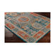 Amsterdam 120 X 96 inch Blue/Mustard/Red/Black/Medium Gray Handmade Rug in 8 x 10, Polyester and Cotton