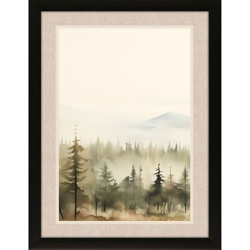 Landscapes Collection Block Profile In Dark Wood With Silver Lip Framed Art