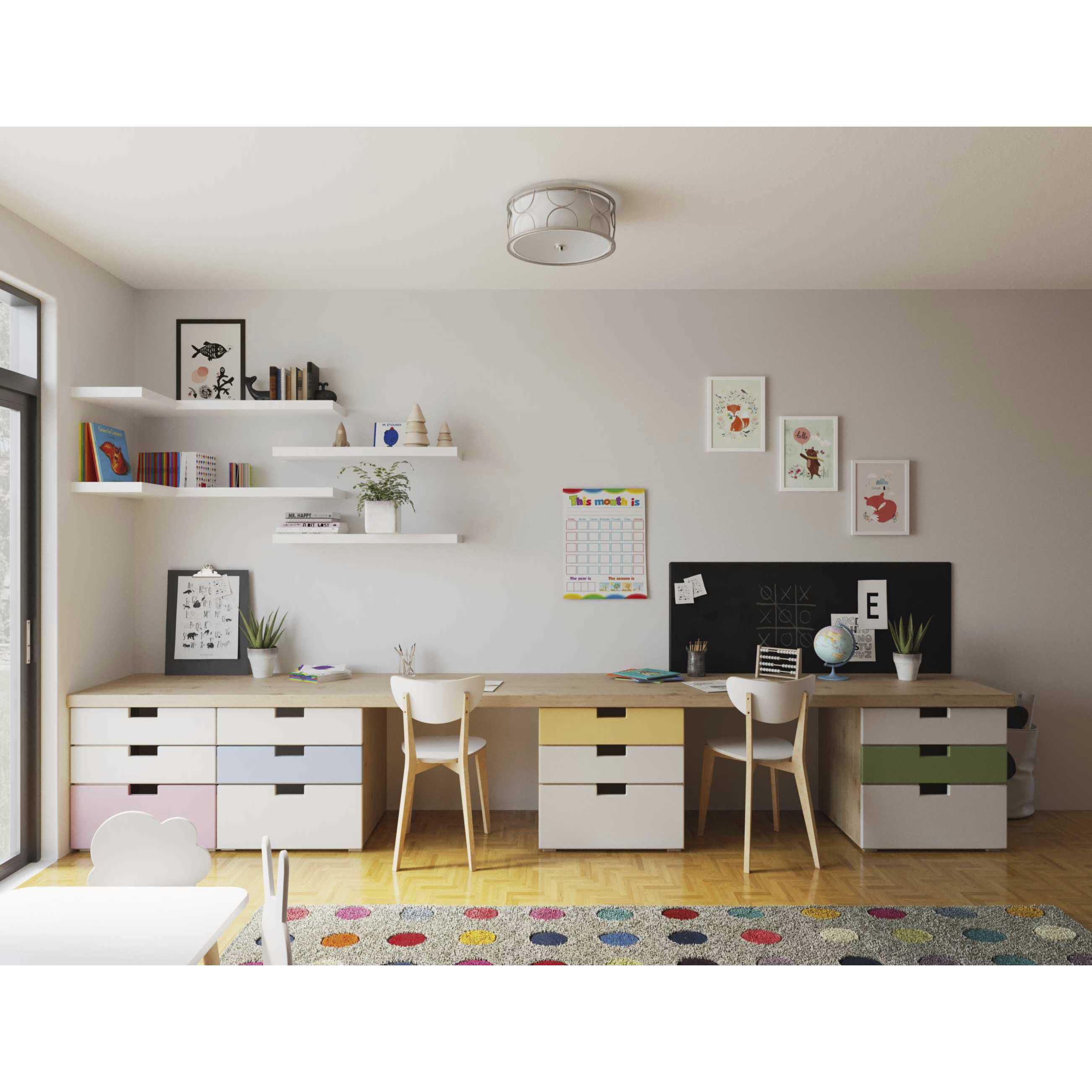 Landree 3 Light 16 inch Silver Ridge Flush Mount Ceiling Light