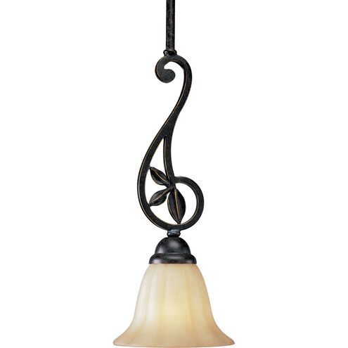 Le Jardin 1 Light 7 inch Espresso Mini-Pendant Ceiling Light