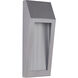 Wedge LED 11 inch Brushed Aluminum Outdoor Outdoor Wall Mount, Small