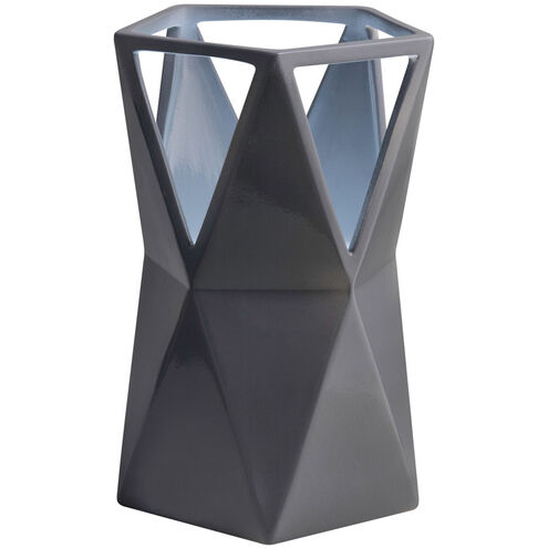 Portable 11.75 inch 9 watt Gloss Gray Table Lamp Portable Light