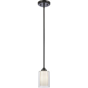 Auralume Fairbank 1 Light 4 inch Matte Black Mini Pendant Ceiling Light in Incandescent