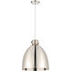 Newton Bell 1 Light 16 inch Polished Nickel Pendant Ceiling Light