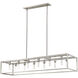 Cobar 12 Light 60 inch Satin Nickel Island Pendant Ceiling Light